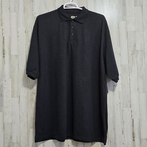 GXY Black Short Sleeve Classic Polo Shirt Size 5XL